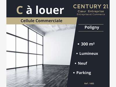A louer local commercial 300m² zone comm. Poligny