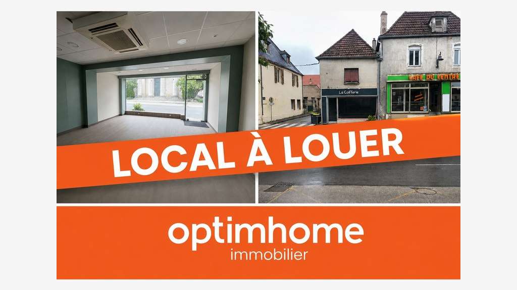 A louer local commercial de 44m² centre Pontailler