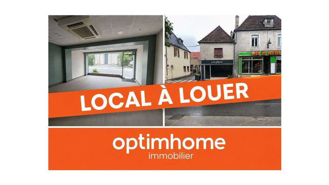 A louer local commercial de 44m² centre Pontailler