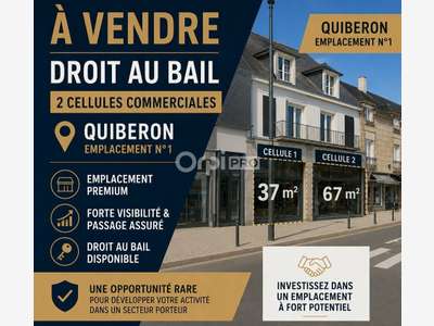 A louer local de 37m² bel emplacement à Quiberon