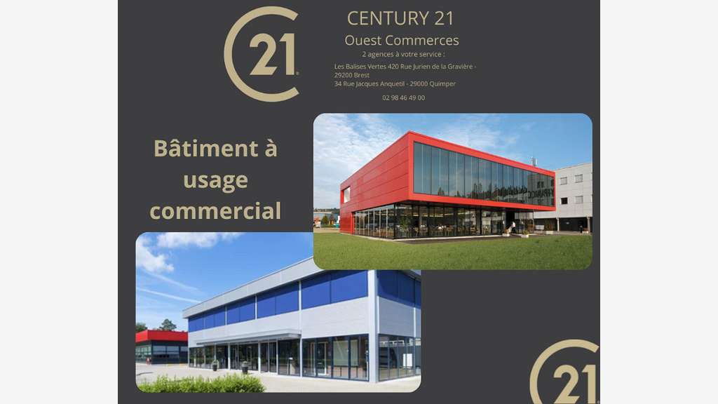 A louer local commercial 420m² empl N°1 à Quimper