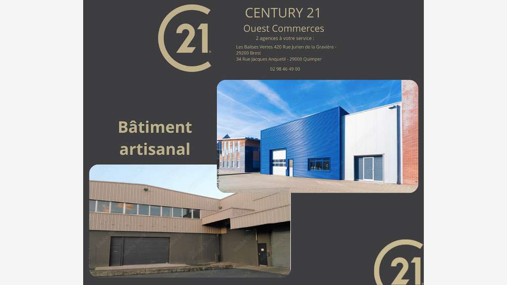 A louer local commercial 420m² empl N°1 à Quimper