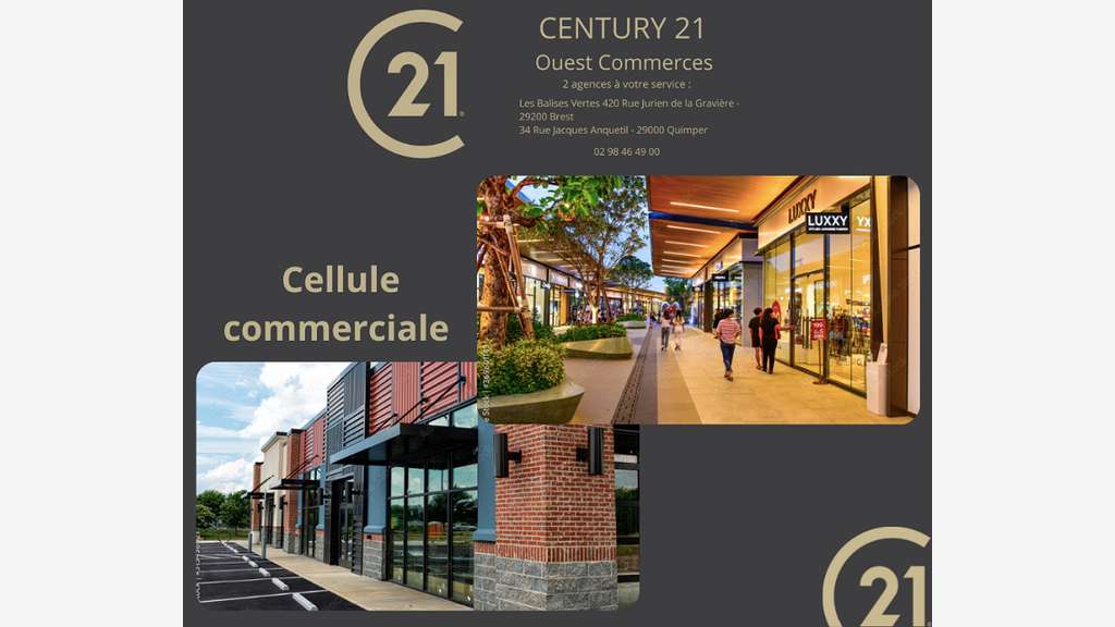 A louer local commercial 75m² empl N°1 Pont L'Abbé