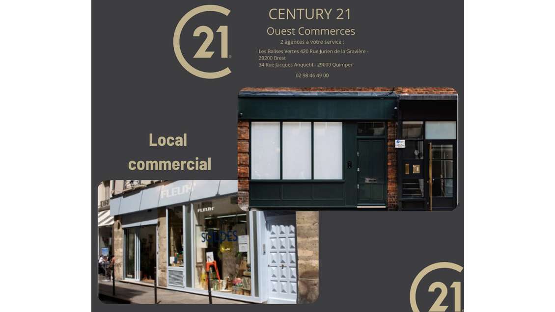 A louer local commercial 75m² empl N°1 Pont L'Abbé