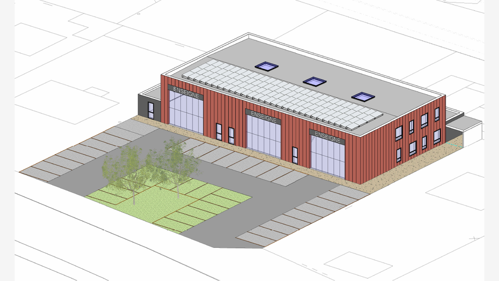 A louer locaux d'activité neufs 200m² à Quimper