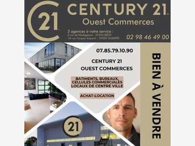 A louer local commercial 110m² à Concarneau