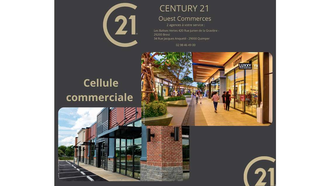 A louer superbe celulle 355m² empl N°1 Quimper