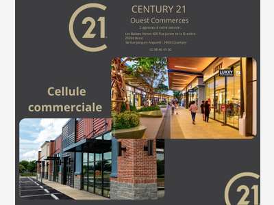 A louer superbe celulle 355m² empl N°1 Quimper
