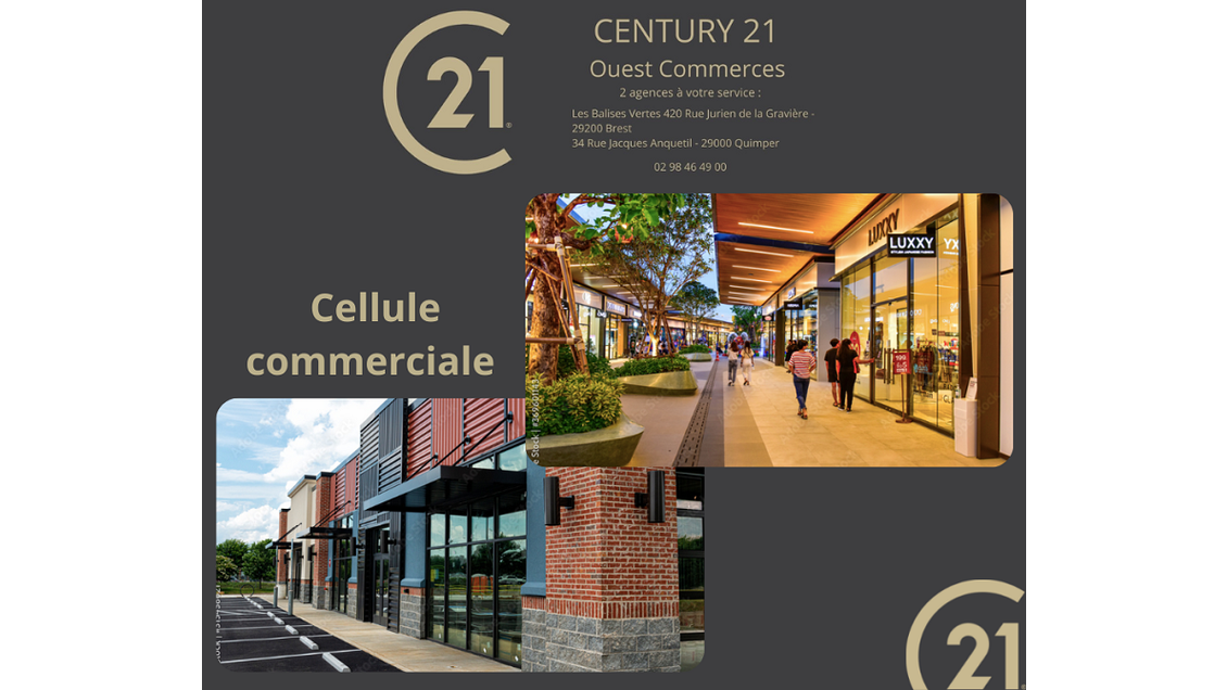 A louer superbe celulle 355m² empl N°1 Quimper