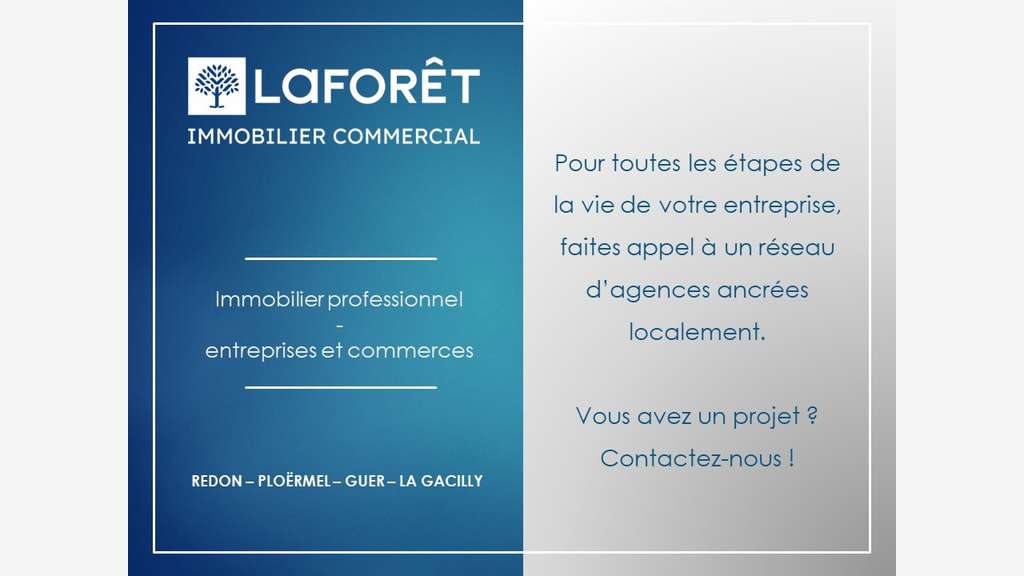 A louer local commercial 113m² centre-ville Redon