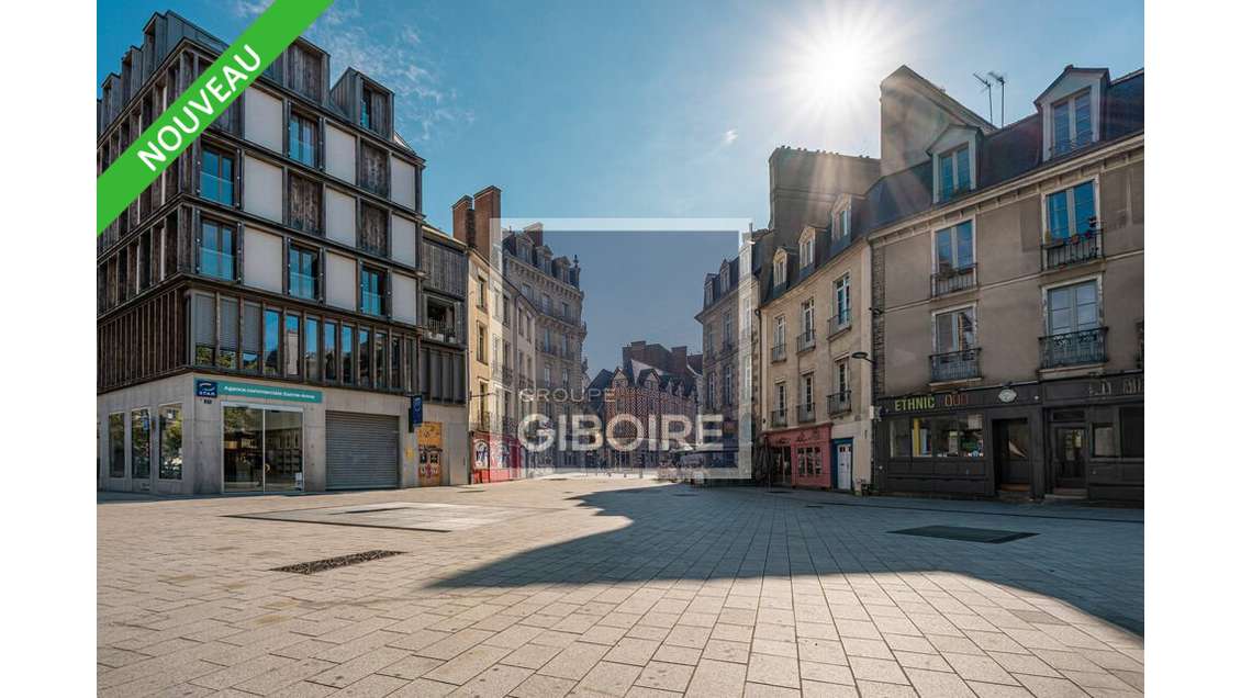 A louer local commercial de 212m² à Rennes centre