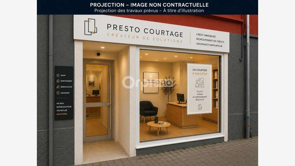 Local commercial 40m² à louer centre-ville de Rezé