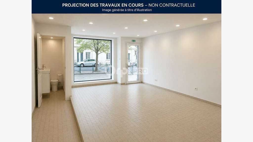 Local commercial 40m² à louer centre-ville de Rezé