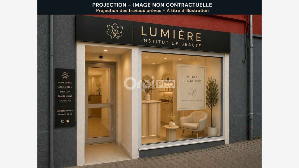Local commercial 40m² à louer centre-ville de Rezé