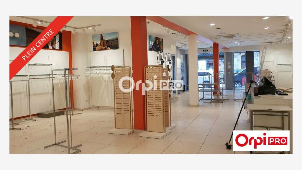A louer local commercial 270m² centre ville Romans
