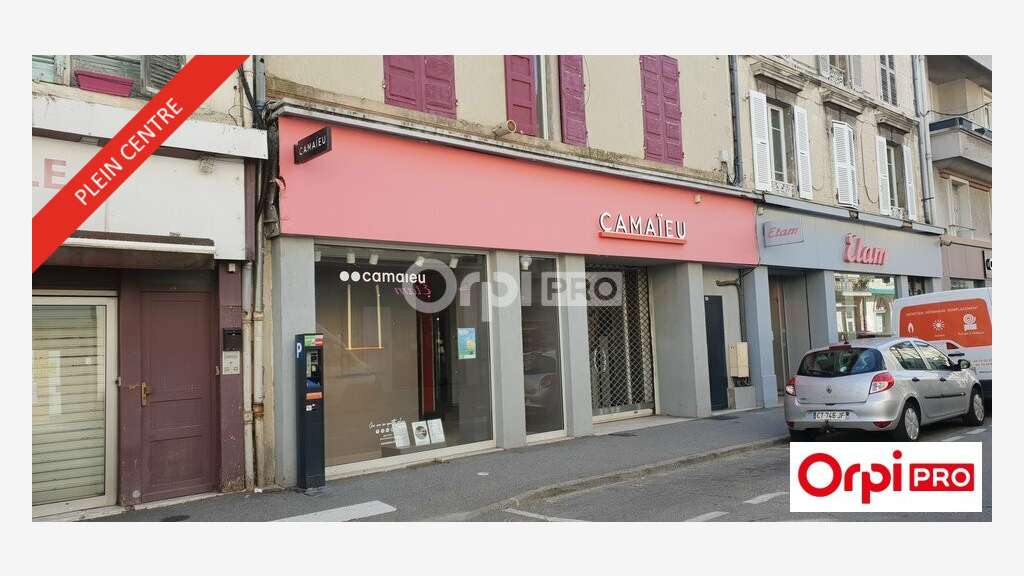 A louer local commercial 270m² centre ville Romans