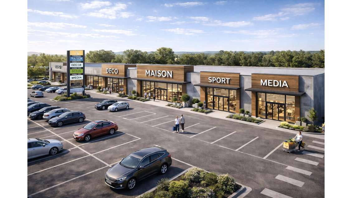 Location bâtiment commercial 1780m² en Retail Park