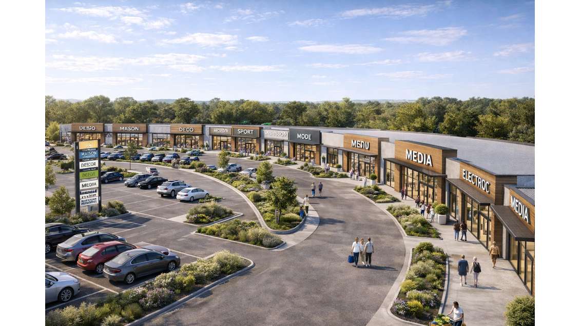 Location cellule 449m² retail park Romilly/Seine