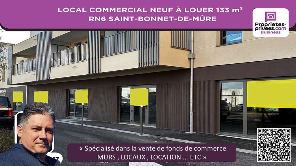 Local à louer 133m² à Saint-Bonnet-de-Mûre RN6