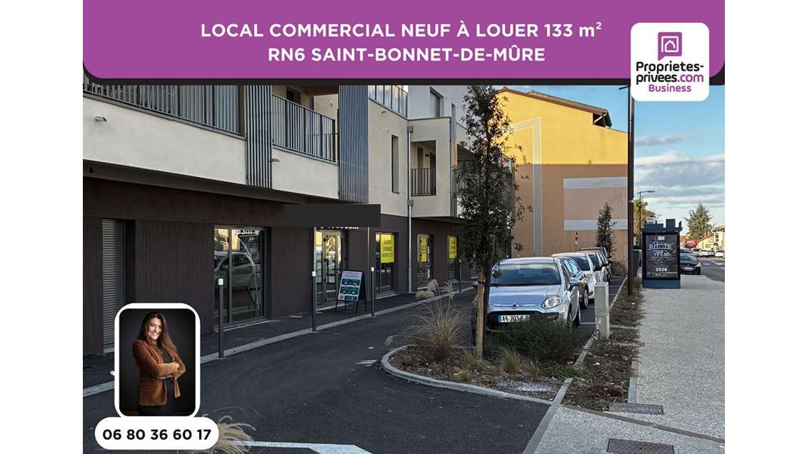 Local à louer 133m² à Saint-Bonnet-de-Mûre RN6