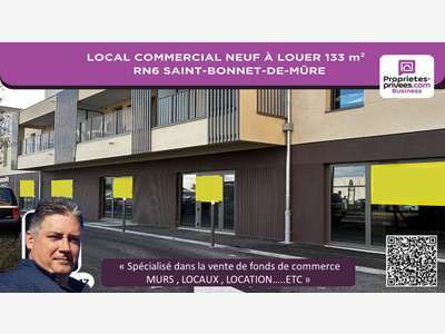 Local à louer 133m² à Saint-Bonnet-de-Mûre RN6