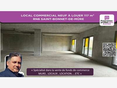 Local à louer 117m² RN6 Saint-Bonnet-de-Mûre
