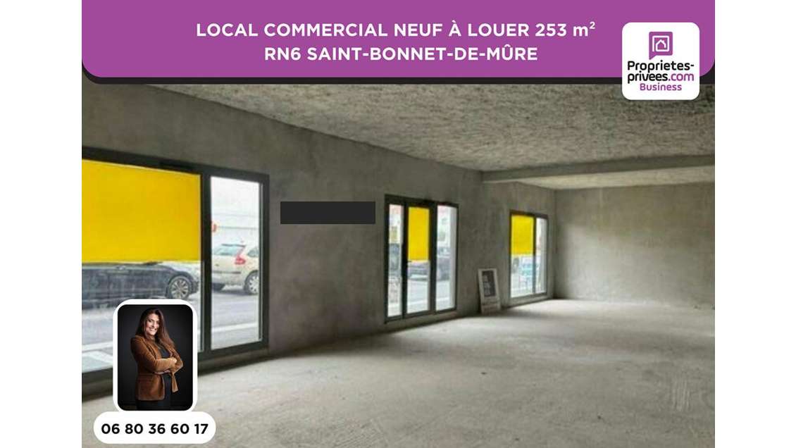 Local à louer 253m² RN6 Saint-Bonnet-de-Mûre