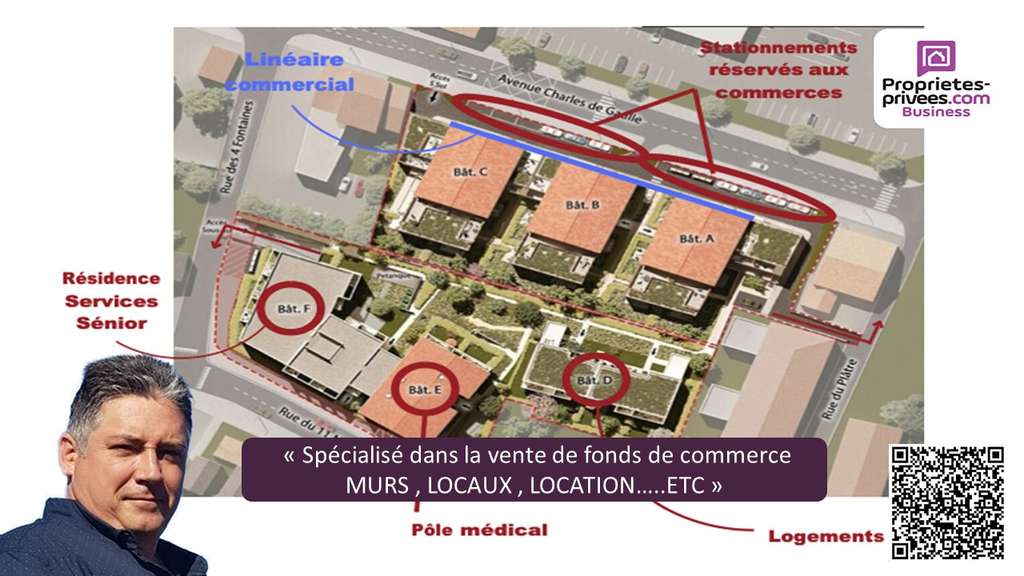Local à louer 253m² RN6 Saint-Bonnet-de-Mûre