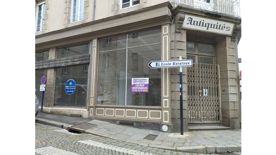 A louer local commercial 90m² Saint Brieuc centre