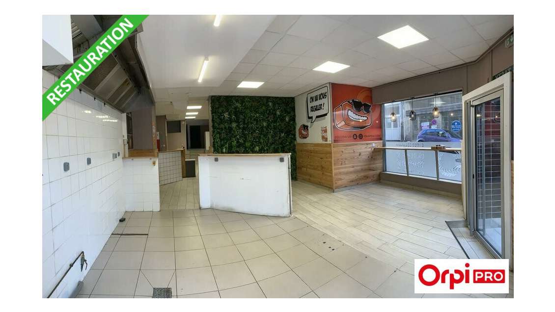 Local commercial 200m² à louer à St-Brieuc centre