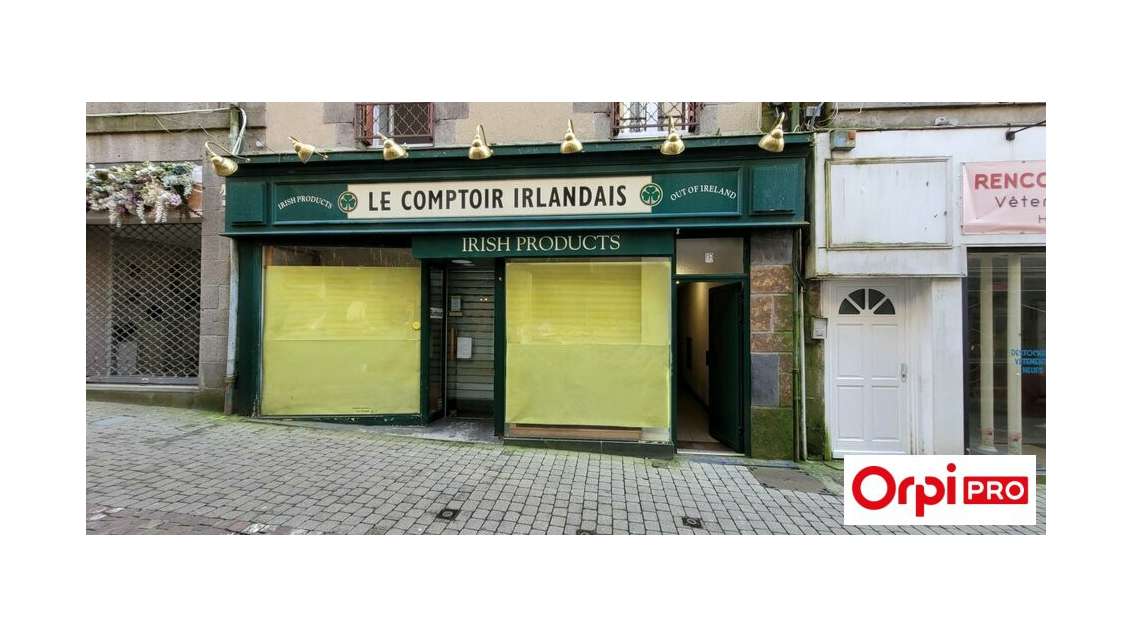 A louer local commercial 114m² centre Saint-Brieuc