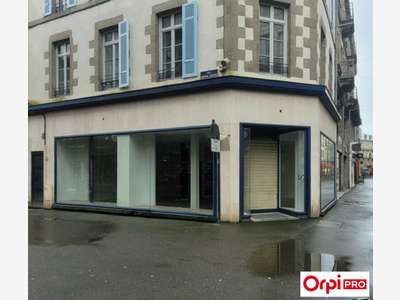 Loue local commercial d'angle 154m² Saint-Brieuc