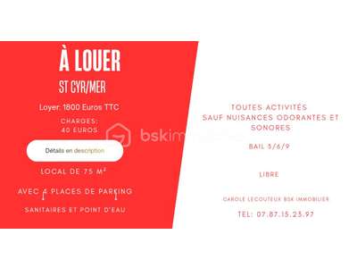 Location Locaux commerciaux - Boutiques à Saint-Cyr-sur-Mer