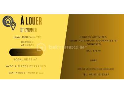 Location Locaux commerciaux - Boutiques à Saint-Cyr-sur-Mer