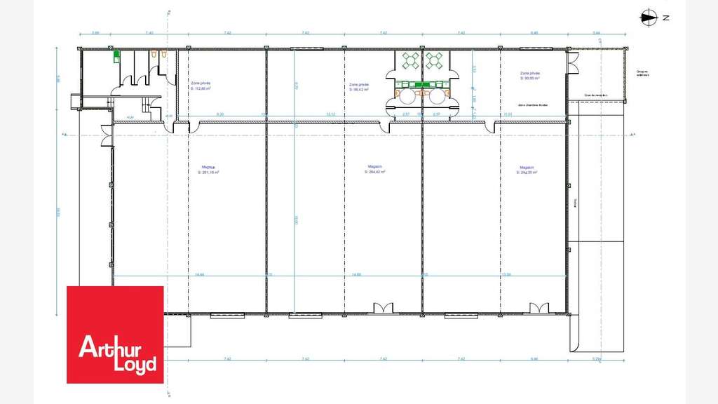 A louer local commercial 373m² empl N°1 Châteaudun
