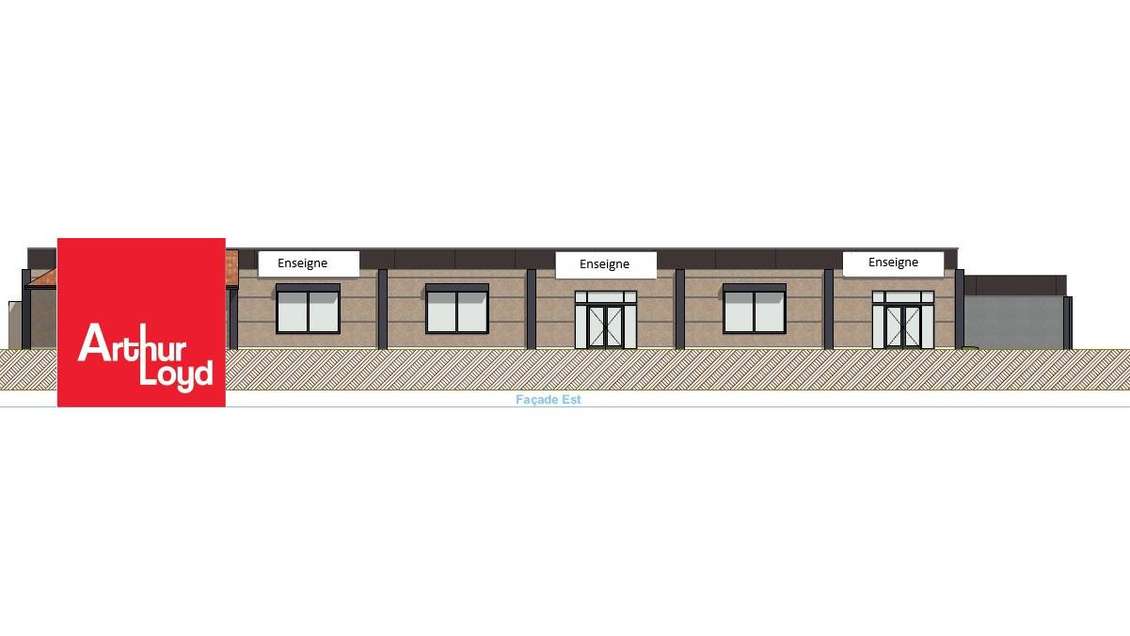 A louer local commercial de 373m² à Châteaudun