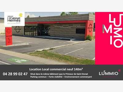 A louer local commercial neuf 140m² à Saint-Donat