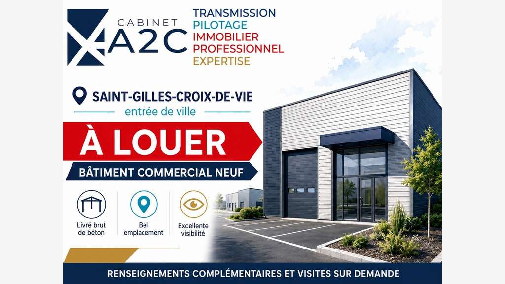 A louer bâtiment neuf 1030m² à St-Gilles 