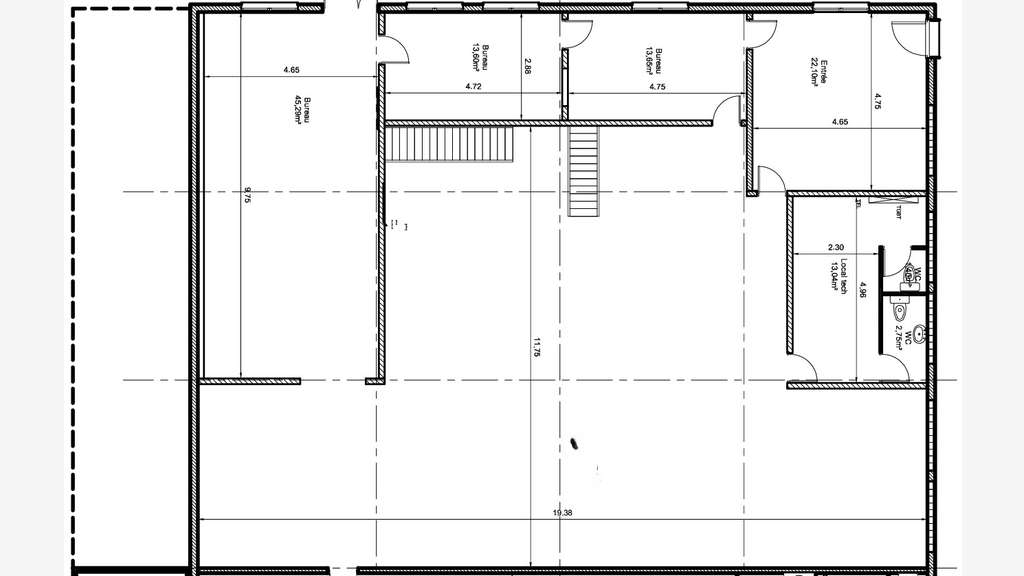 Loue local cial 300m² sur axe passant St Herblain