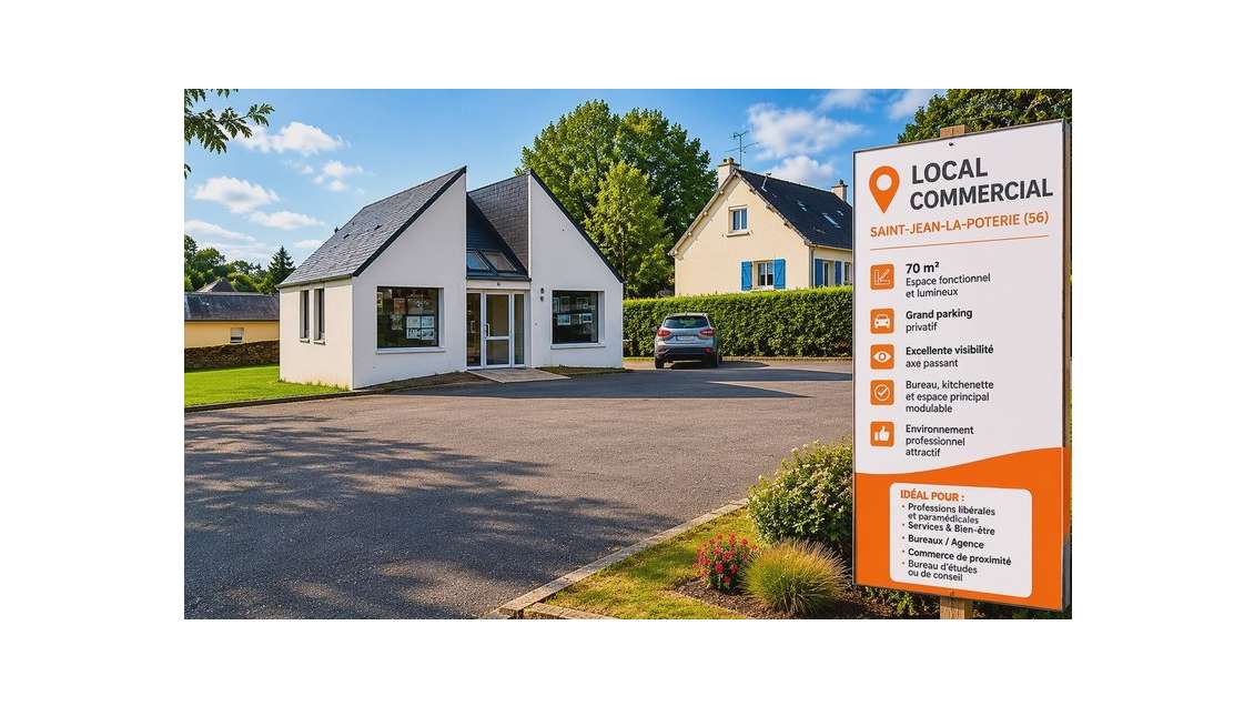 LOCAL COMMERCIAL 70 m² - EMPLACEMENT STRATÉGIQUE -