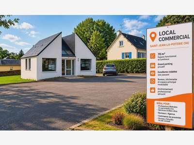 Local 70m² empl stratégique Saint-Jean-la-Poterie