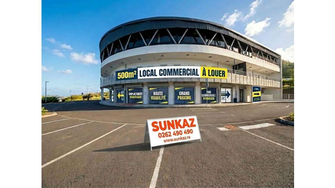 A louer local commercial de 500m² à Saint-Joseph