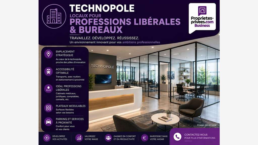 METZ CITY PARC - PLATEAU NEUF DE BUREAUX OU