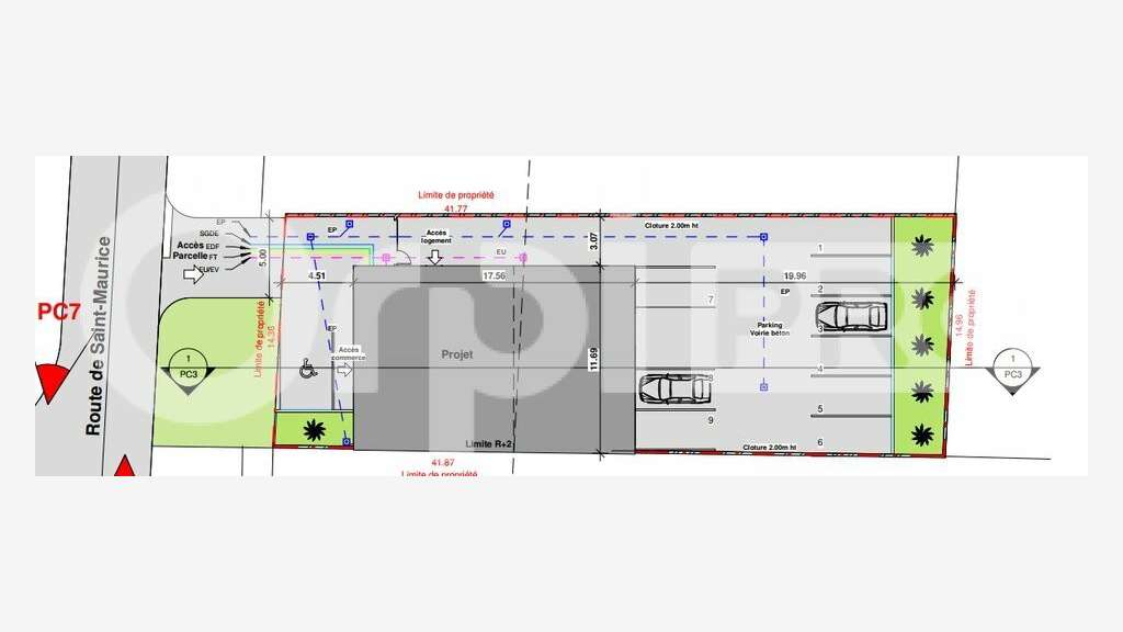 A louer local commercial neuf 150m² Saint-Laurent
