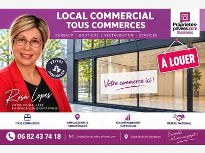 A louer local commercial de 100m² à Saint Malo