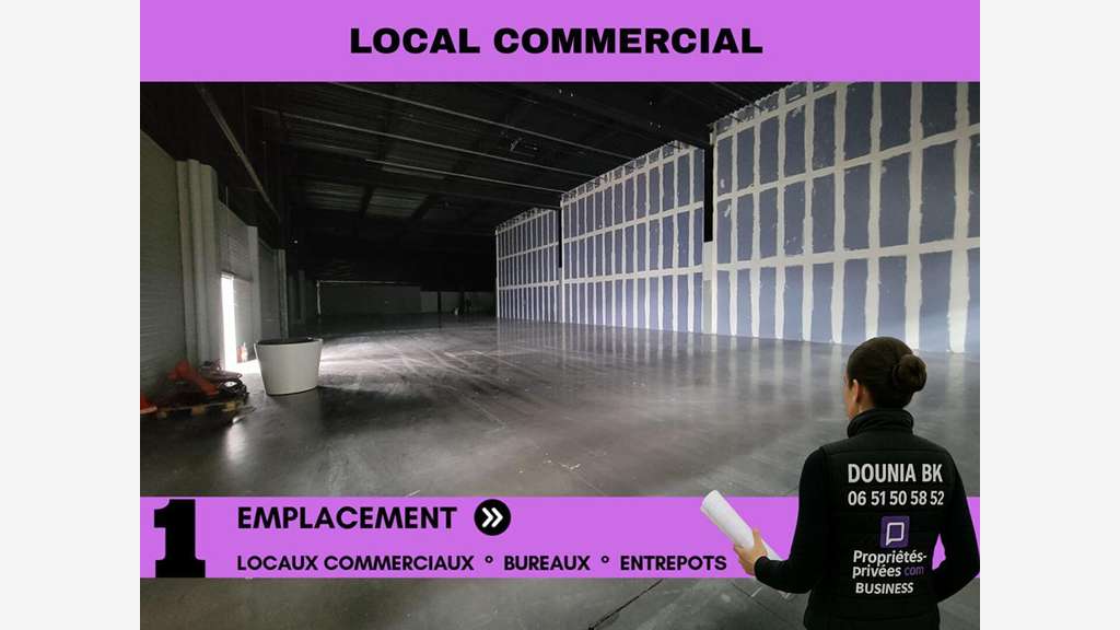 A louer local 1500m² empl premium Saint-Maximin