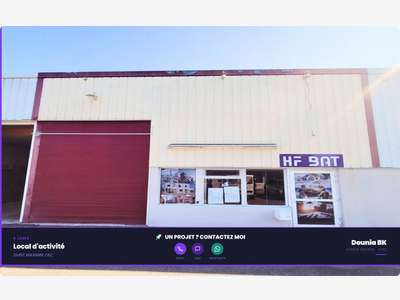 Loue local commercial d'activité 170m² St Maximin