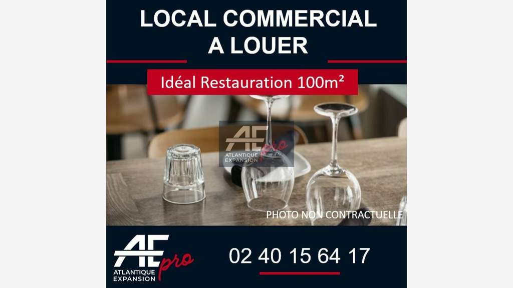 Local commercial 100m² à louer à Saint-Nazaire