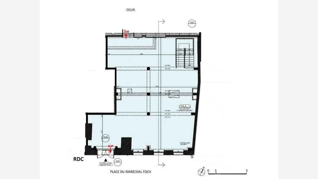 Location local commercial de 294m² Saint-Omer Foch