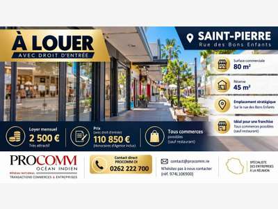 SAINT PIERRE - DROIT D'ENTREE à louer